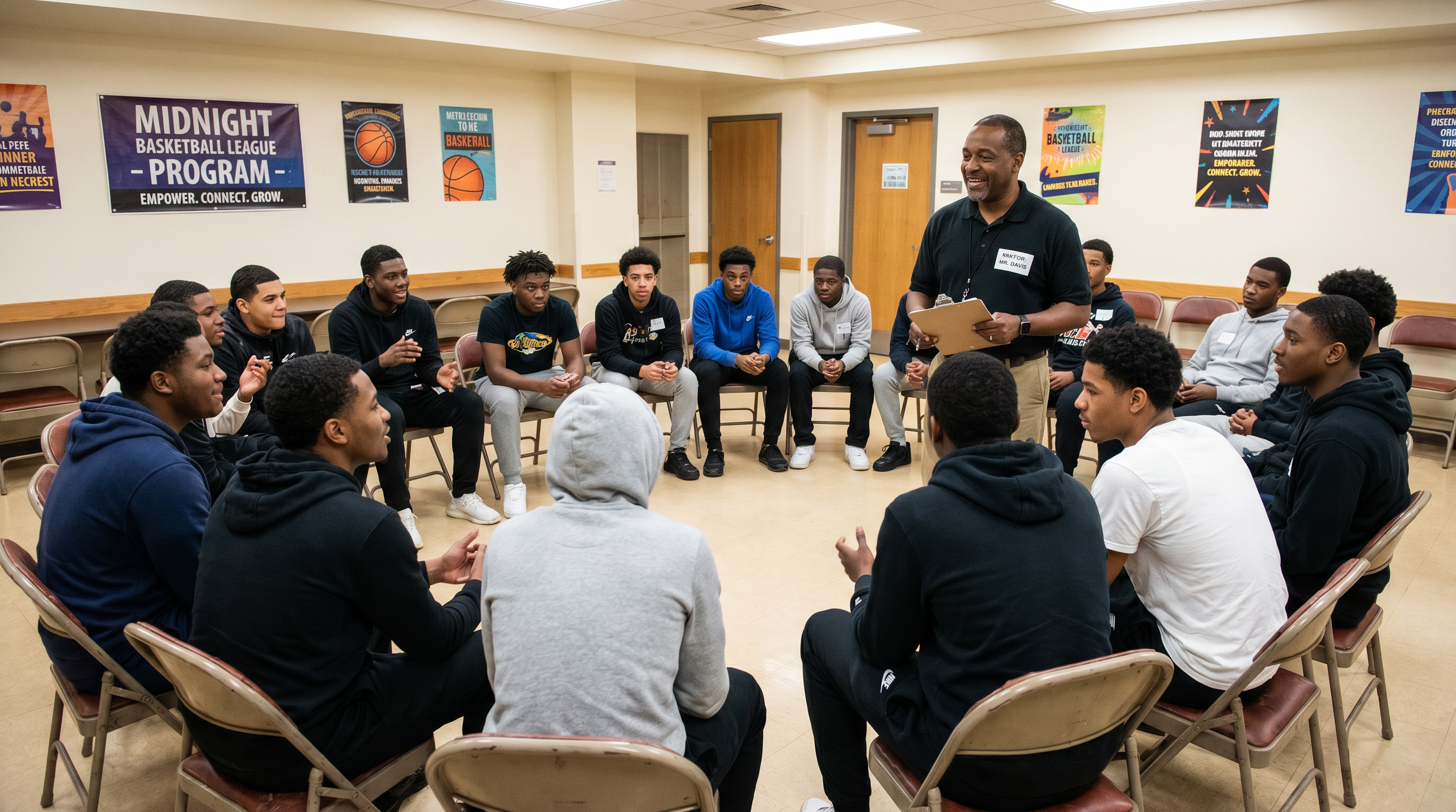 Ayden-Greenville chapter violence prevention circle discussion